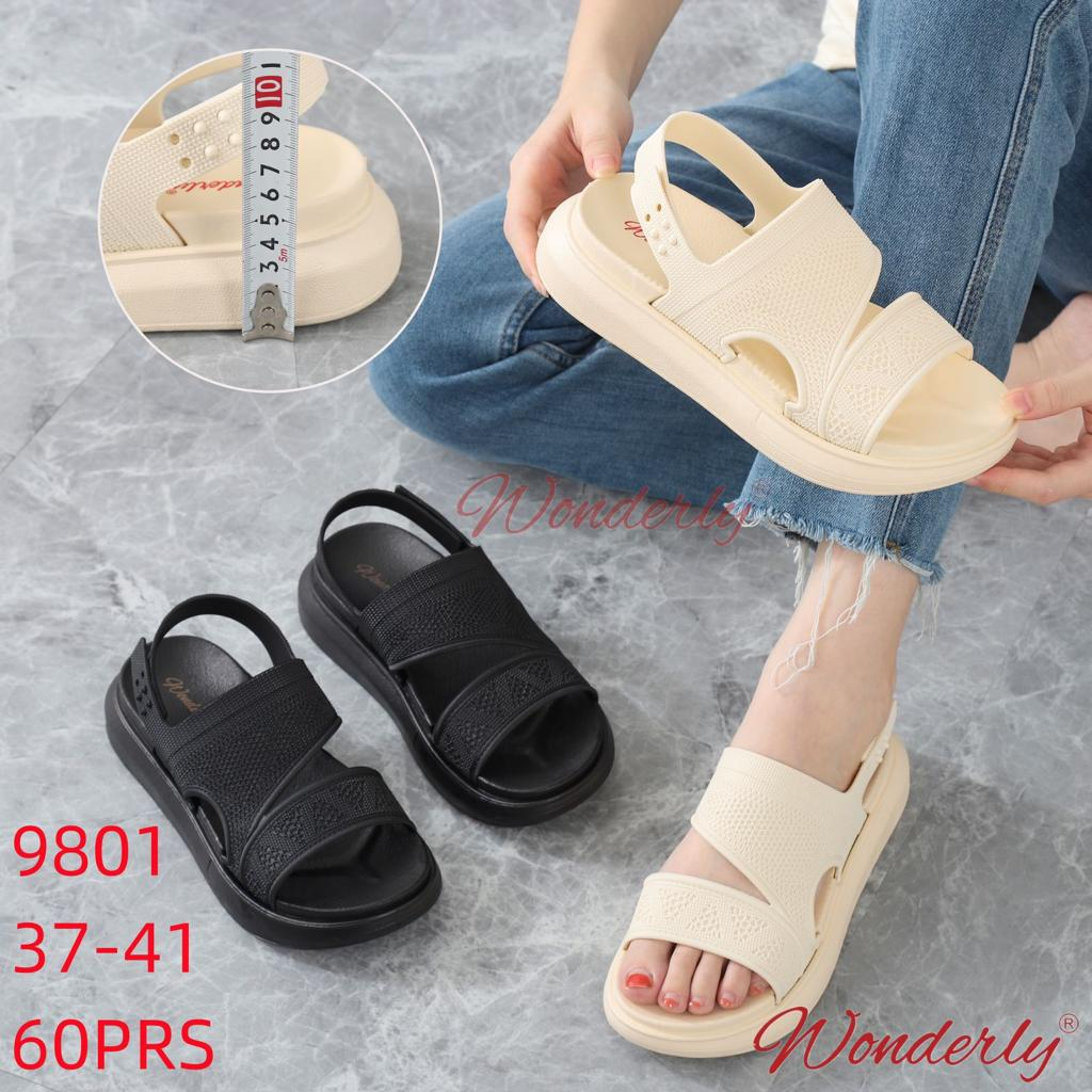 Jual SENDAL PLATFORM BRUKAT WONDERLY 9801 | Shopee Indonesia