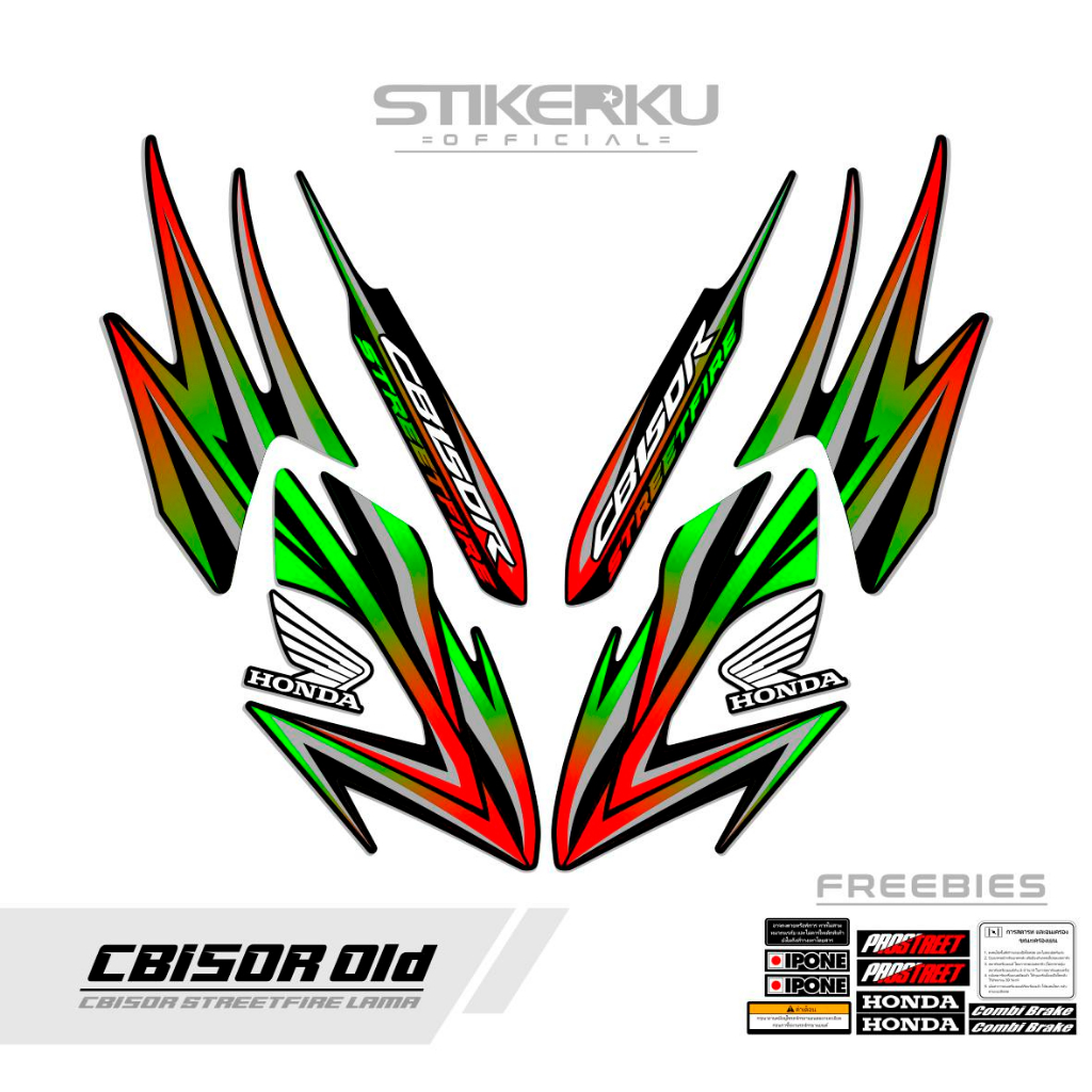 decal cb150r hitam