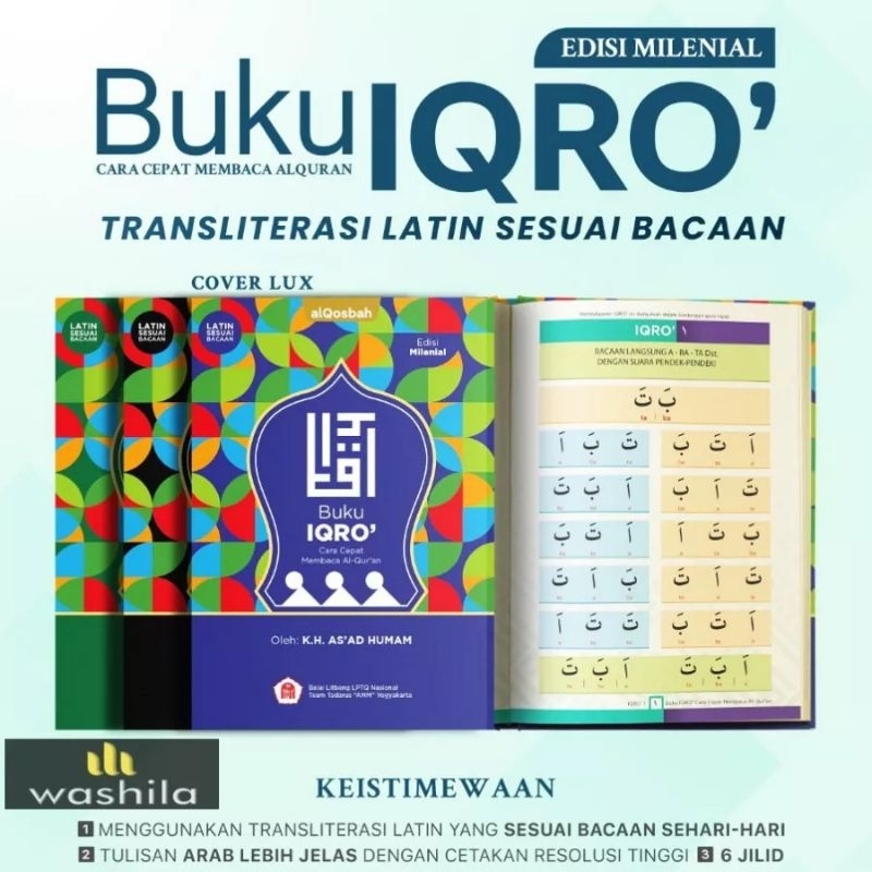 Jual Buku Iqro Milenial AlQosbah Disertai Cara Cepat Membaca Al-Quran ...