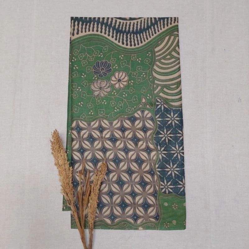 Jual KAIN BATIK SERAGAM WARNA HIJAU SAGE | Shopee Indonesia