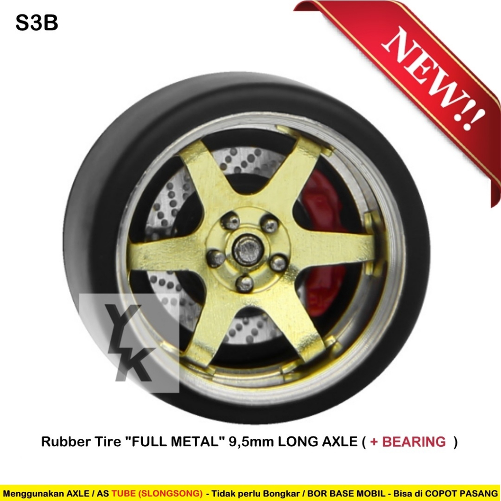 Jual CARLOMO Rubber Tire PREMIUM S CLASS RIMS TE37 Long Axle Varian ...