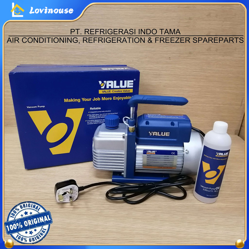 Jual Vacuum Pump AC Air Cond Single Stage Vacum Pump VE115N Vacum Compresor Vacum AC VALUE AC 1/