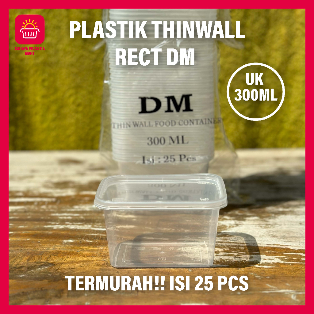 Jual Thinwall Rectangle Kotak Makan Plastik Box Mika Thinwall Wadah