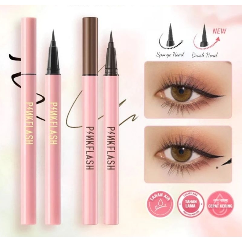 Jual (ORI BPOM) Pinkflash OhMyLine Eyeliner B01 Black B02 Brown | Pink ...