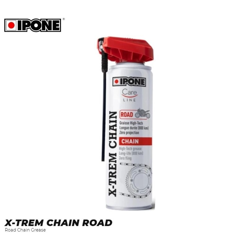 250ml Red Chain Coloured Road Chain Lube IPONE. DG (800643)