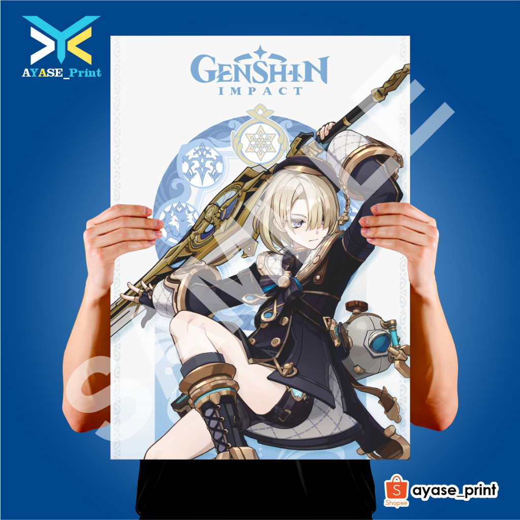 Jual Poster Anime Game Genshin Impact Pack 1 | aether albedo alhaitham ...