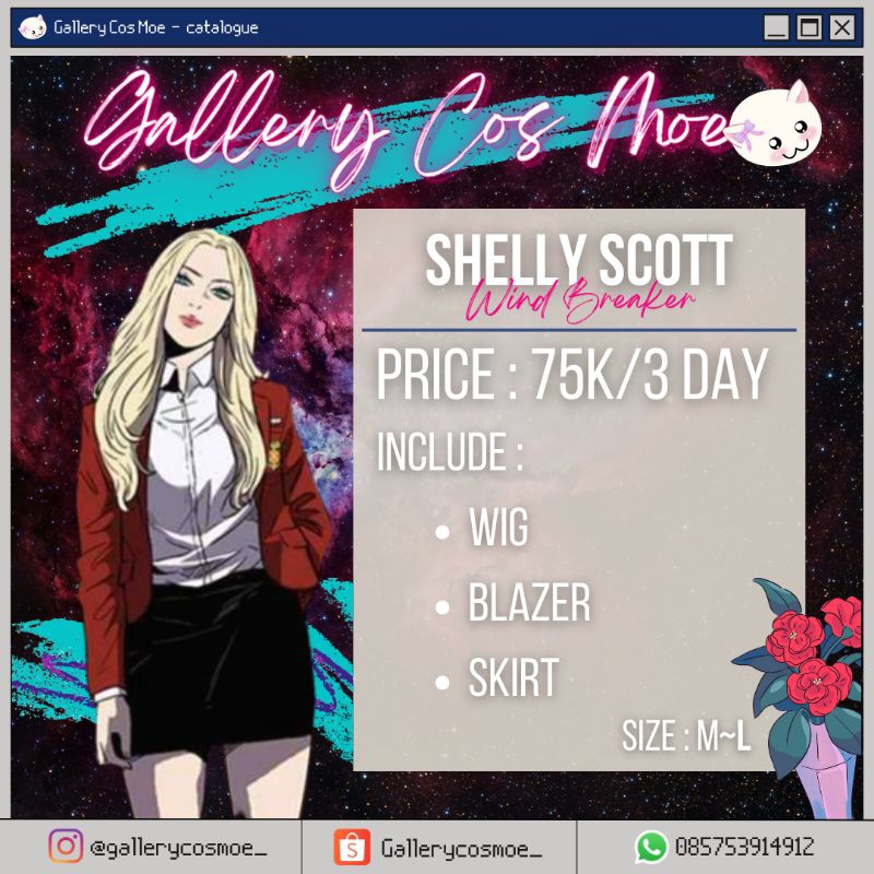 Jual Rental Cosplay Shelly Scott Wind Breaker | Shopee Indonesia