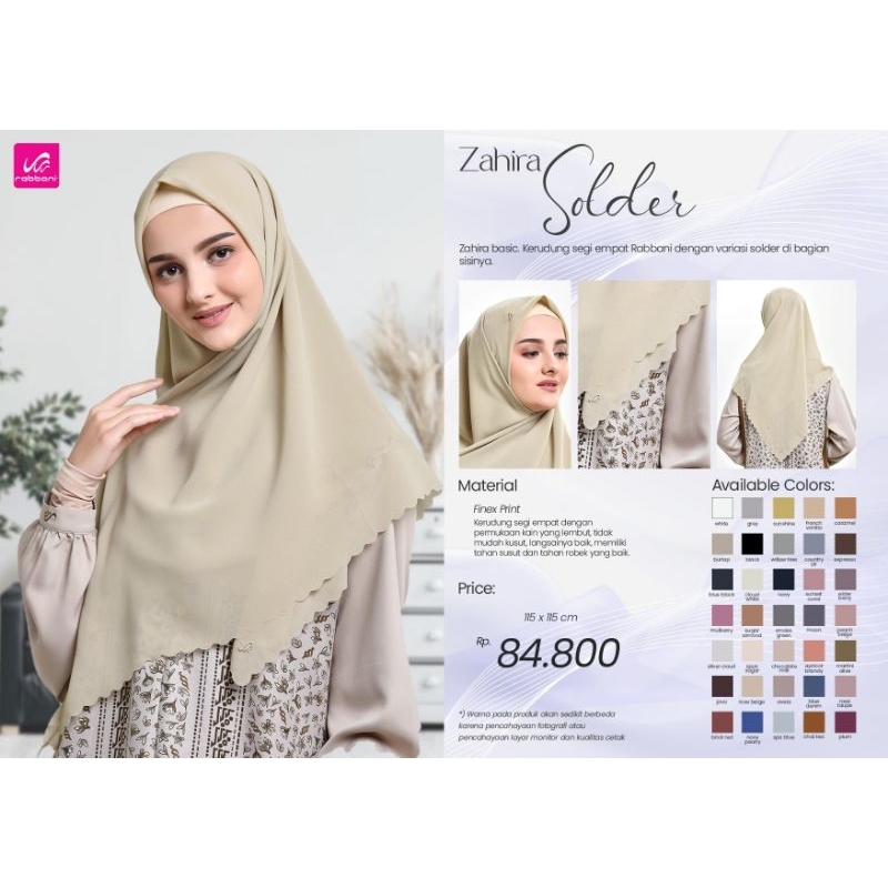 Jual segi empat polos rabbani Zahira NK solder | Shopee Indonesia