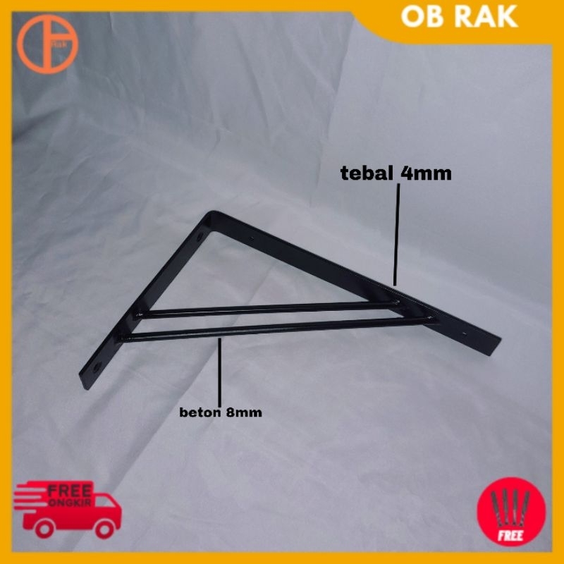 Jual Bracket Besi Ambalan Besi Siku Penyangga Papan Ambalan