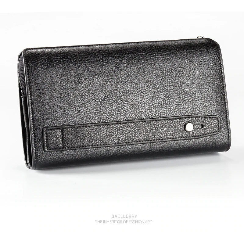 Jual Dompet Clutch Pria Dengan handle Premium Kulit PU Import Clutch ...