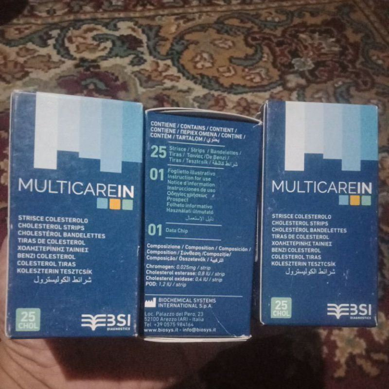 Jual MULTICARE IN Cholesterol Strip isi 25T | Shopee Indonesia