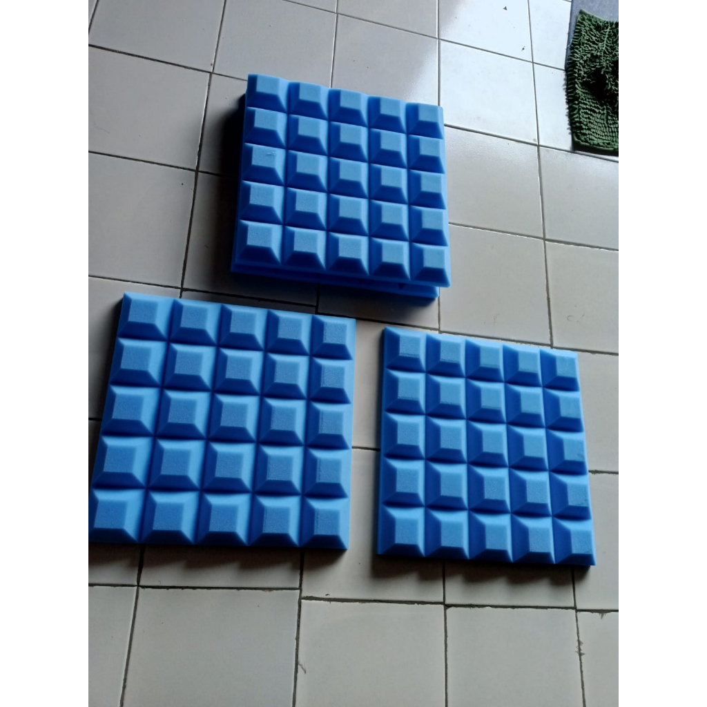 Jual busa peredam suara kotak biru 50x50x5cm | Shopee Indonesia