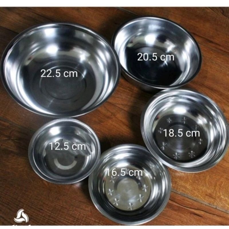 Jual Mangkok Stainless Shinko Mangkok Kobokan Baskom Stainless Steel Shopee Indonesia