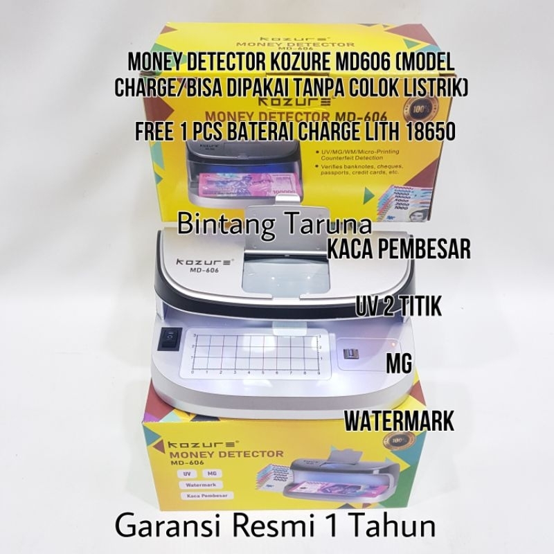 Jual Money Detector Kozure MD Series Alat Cek Uang Palsu MD500/MD600 ...