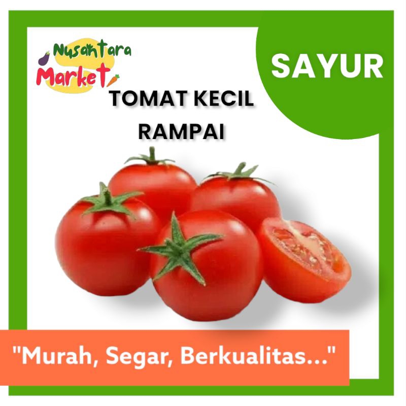 Jual TOMAT KECIL | 250GR & 500GR | NUSANTARA MARKET | RAMPAI TOMAT ...