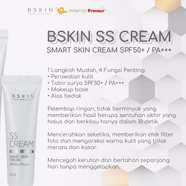 Jual Etalase Beli SS Cream BSKIN 15gr | Shopee Indonesia