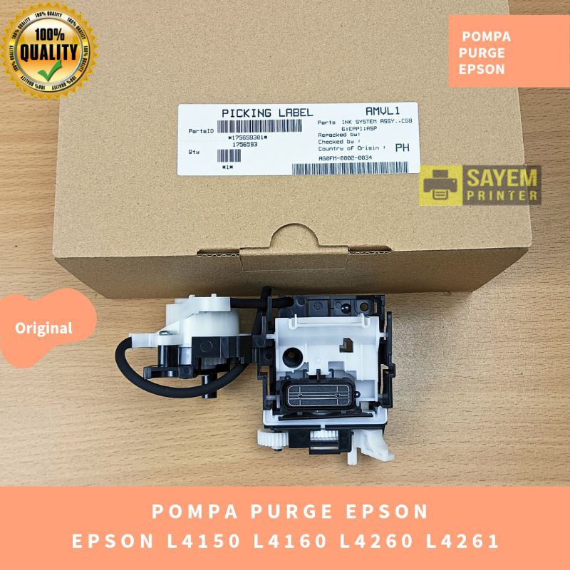 Jual Pompa Cleaning Purge Unit Epson L4150 L4160 L4260 L4261 New