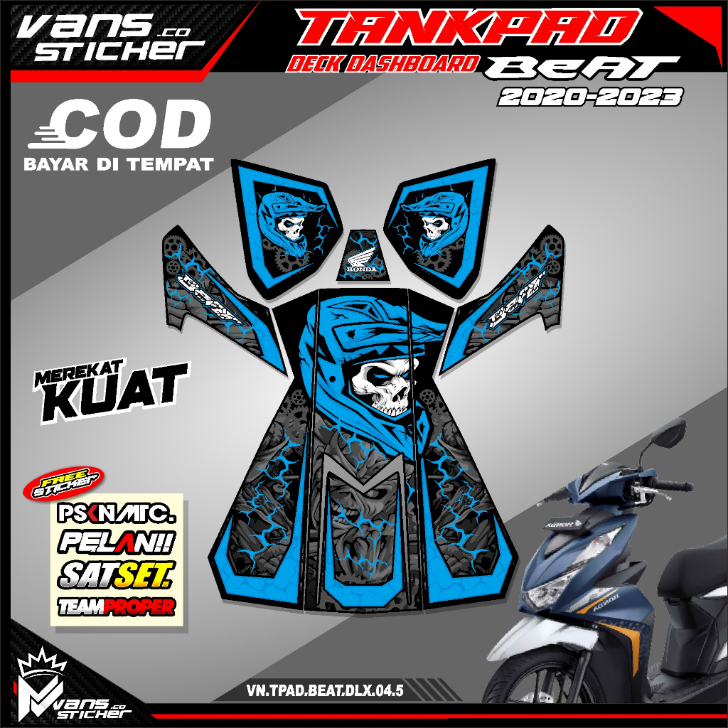 Jual Stiker Striping Pelindung Dashboard Tankpad Beat Deluxe Beat