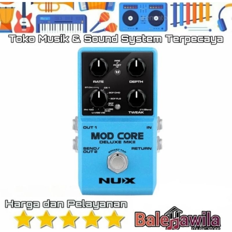 Jual Efek Nux Mod Core Deluxe Mkii Modulation Guitar Effect Pedal