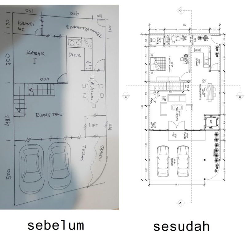 Jual Jasa Desain Gambar Arsitek Denah Bangunan 2d Shopee Indonesia