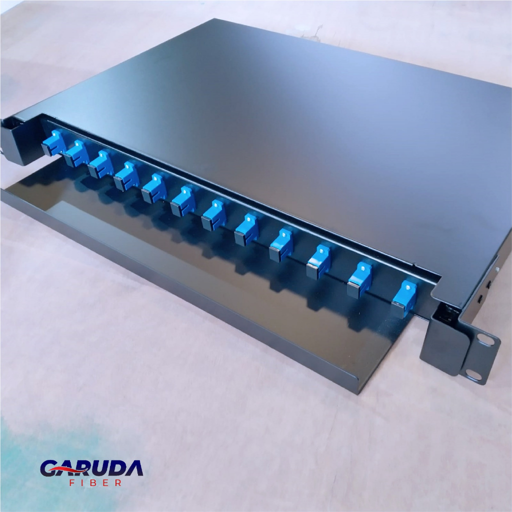 Jual OTB Rack 12 Core 1 U/Patch Panel Sliding 12C 1U Kosongan | Shopee ...