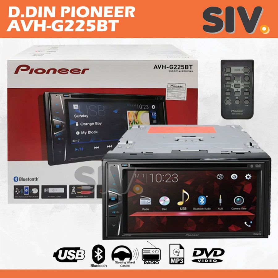 Jual Pioneer AVHG225BT Tape Mobil AVH G225 BT Double Din Head Unit