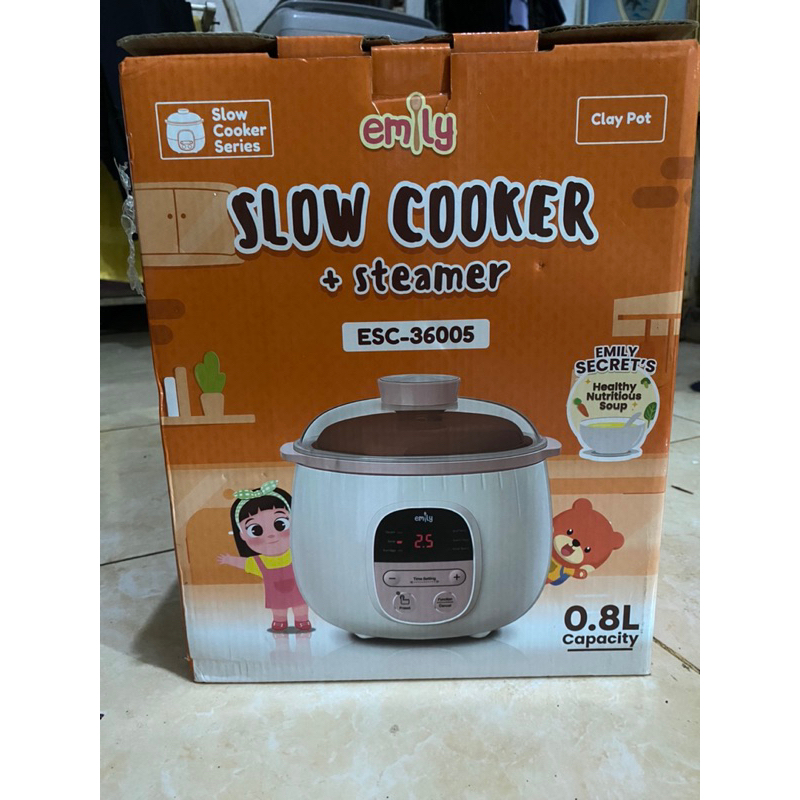 Jual Emily Slow Cooker plus Steamer 0,8L Shopee Indonesia