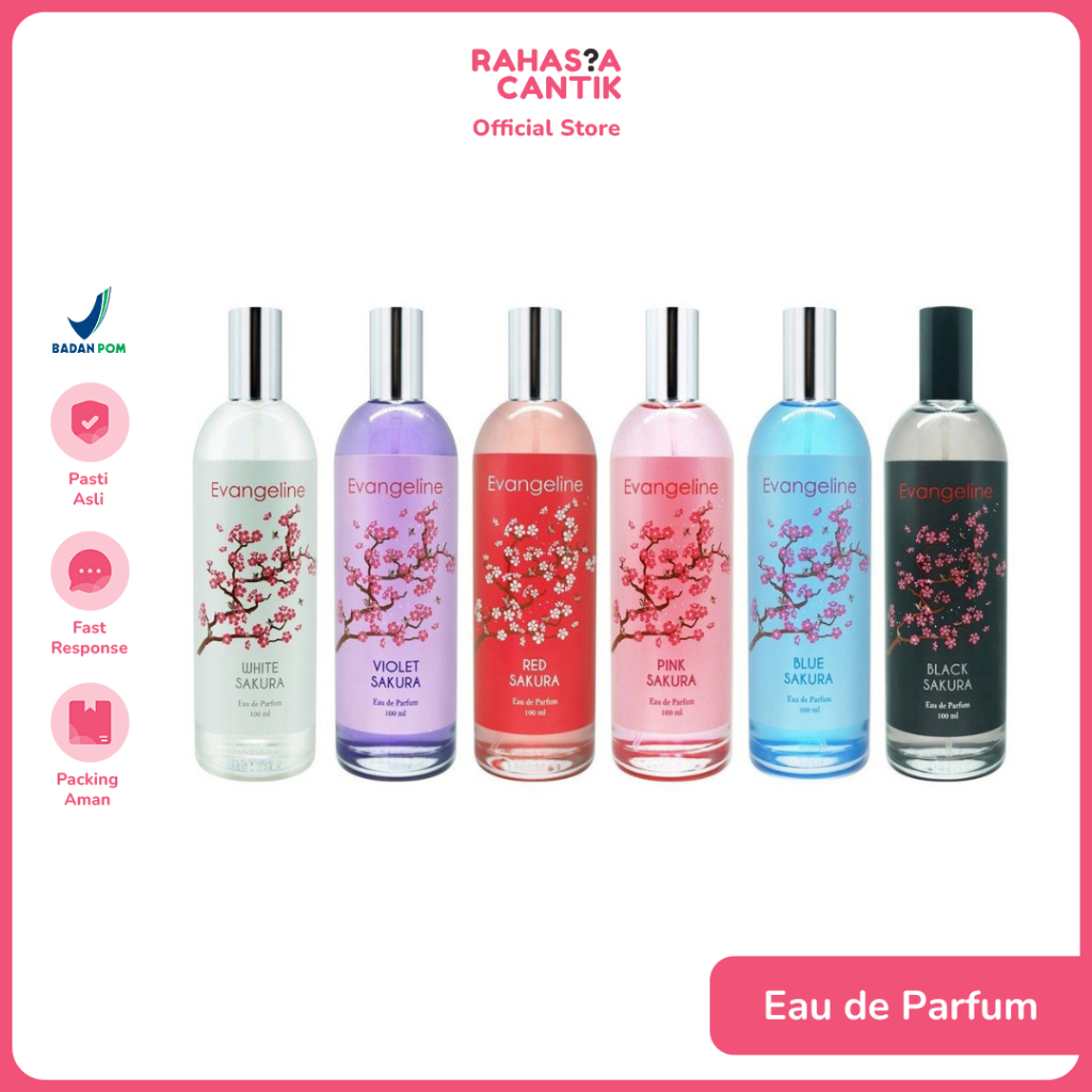 Jual EVANGELINE Sakura Parfum Wanita EDP 100ml | Shopee Indonesia
