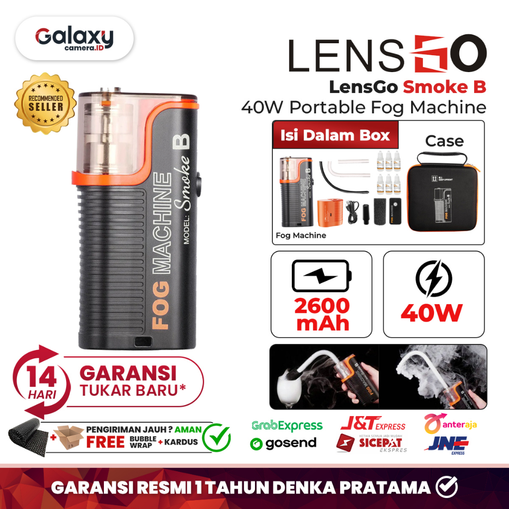 Jual Lensgo Smoke B 40W Portable Hand Held Fog Machine Mesin Asap Resmi ...