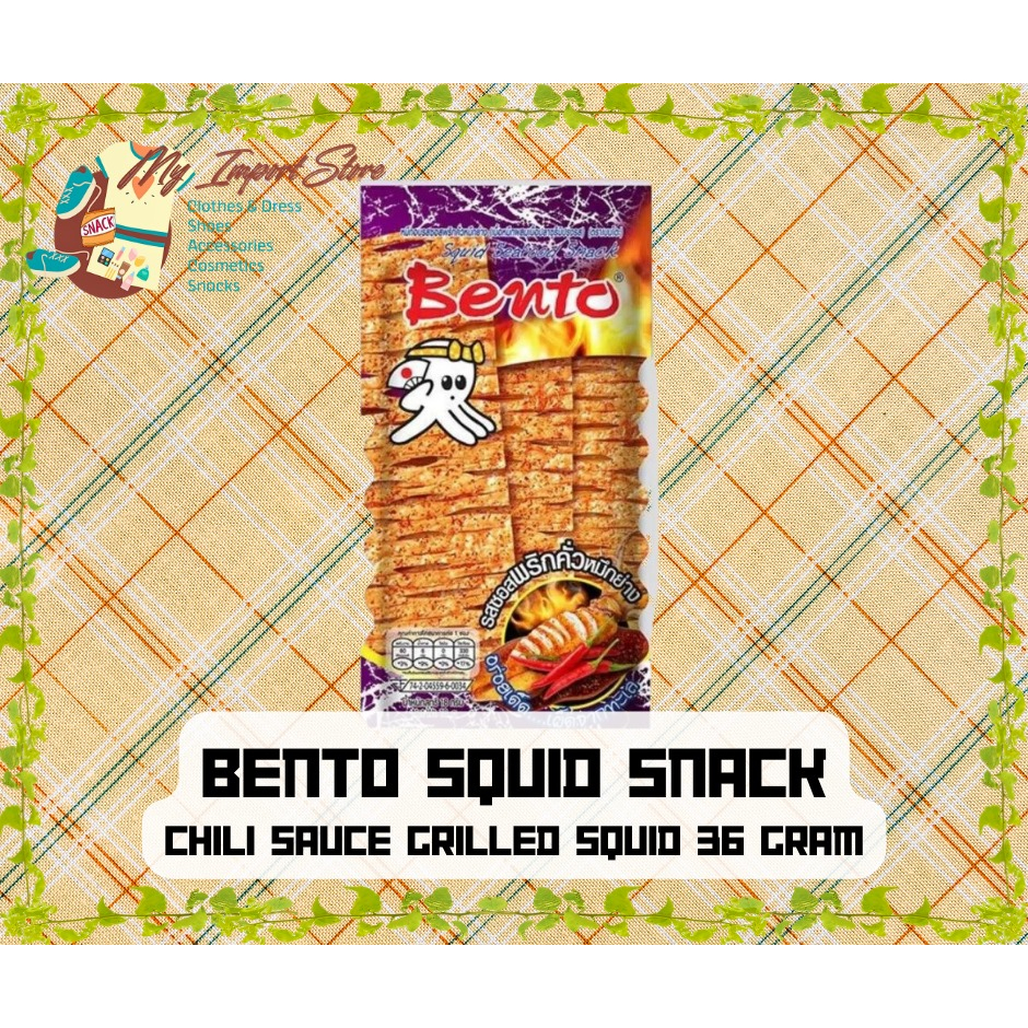 Jual Juhi Bento Thailand Bangkok Bento Squid Juhi Snacks Cemilan Cumi Cumi Snack Cumi Import