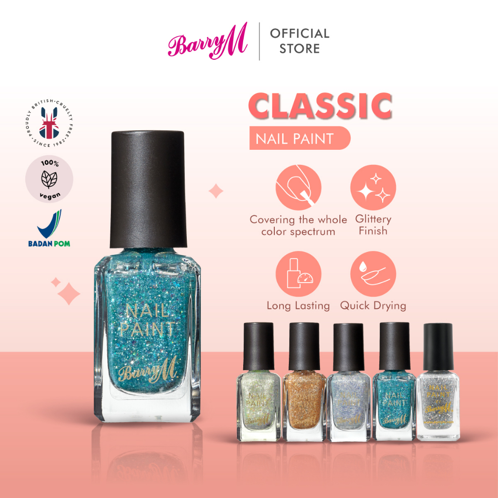 Jual Barry M Diamond Glitter Nail Paint / Kutek / Nail Polish Shopee