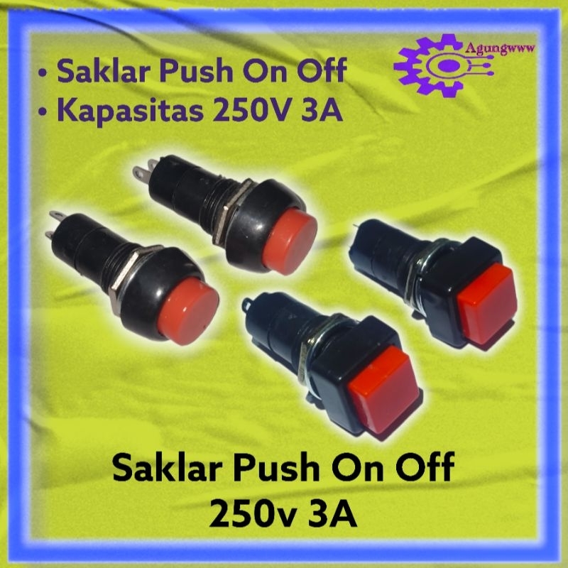 Jual Saklar on off persegi kotak dan bulat | Shopee Indonesia