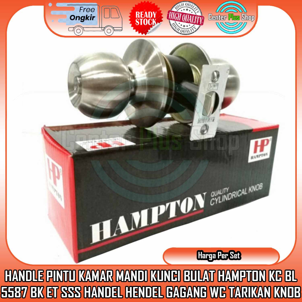 Jual Hampton Kc Bl 5587 Handle Pintu Kamar Mandi Kunci Bulat Bk Et Sss