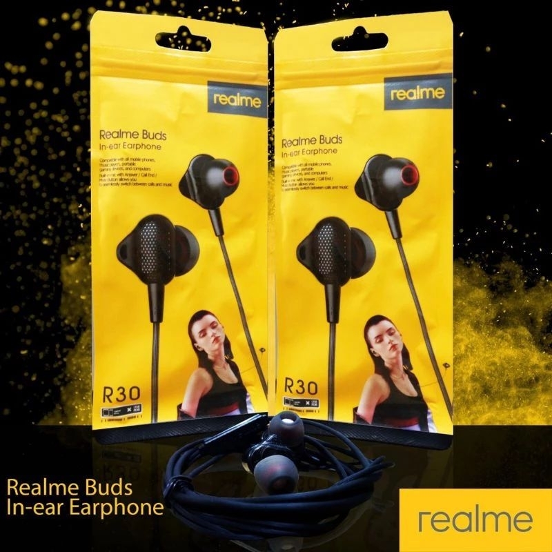 Jual REALME BUDS IN EAR EARPHONE HEADSET REALME R30 MICROPHONE BATAM SHOPPING MALL Shopee Indonesia