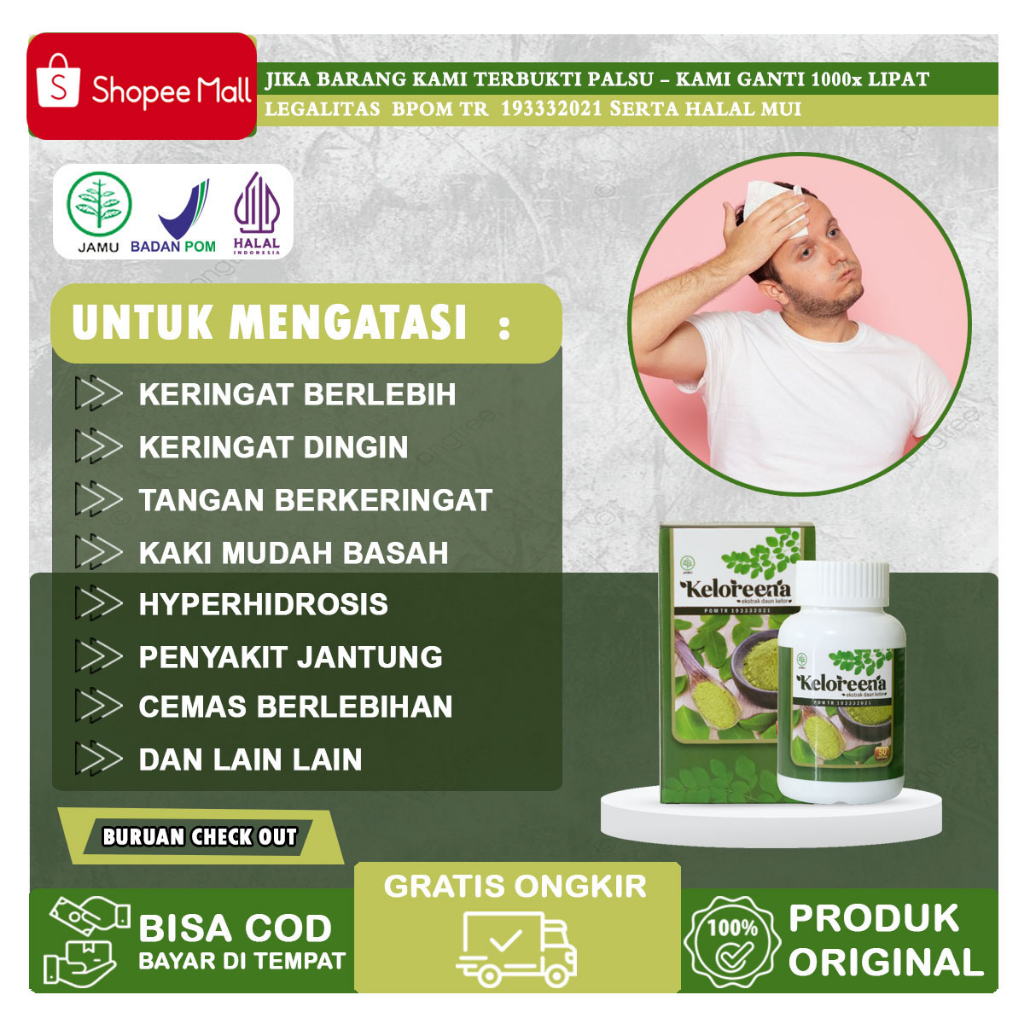 Jual Obat Keringat Berlebih Seluruh Badan Wajah Hiperhidrosis Tangan