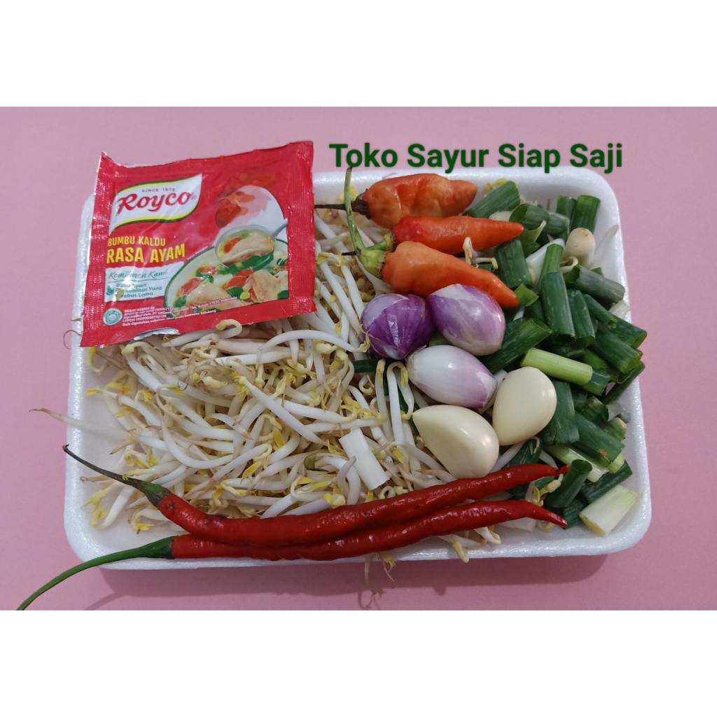 Jual Sayur Toge Tumis Lengkap Bumbu Paket Sayur Box Siap Saji Instant