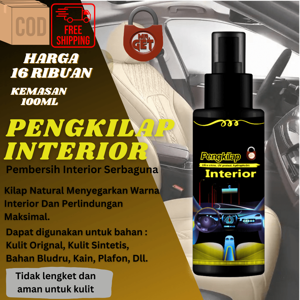 Jual Spray Pengkilap Interior Kendaraan 100 ml Pengkilap Interior