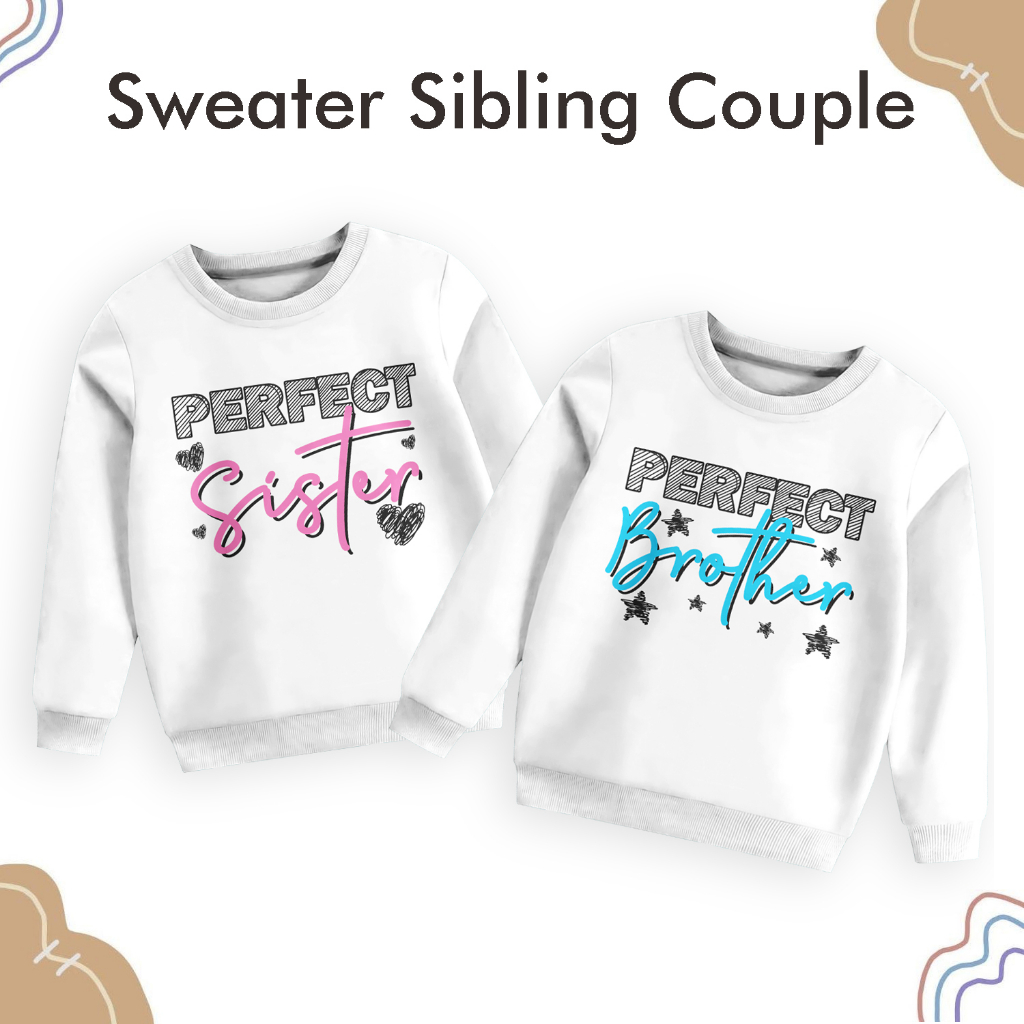 Jual Sweater Anak Couple Motif Desain Sibling Terbaru Motif Perfect Bro ...