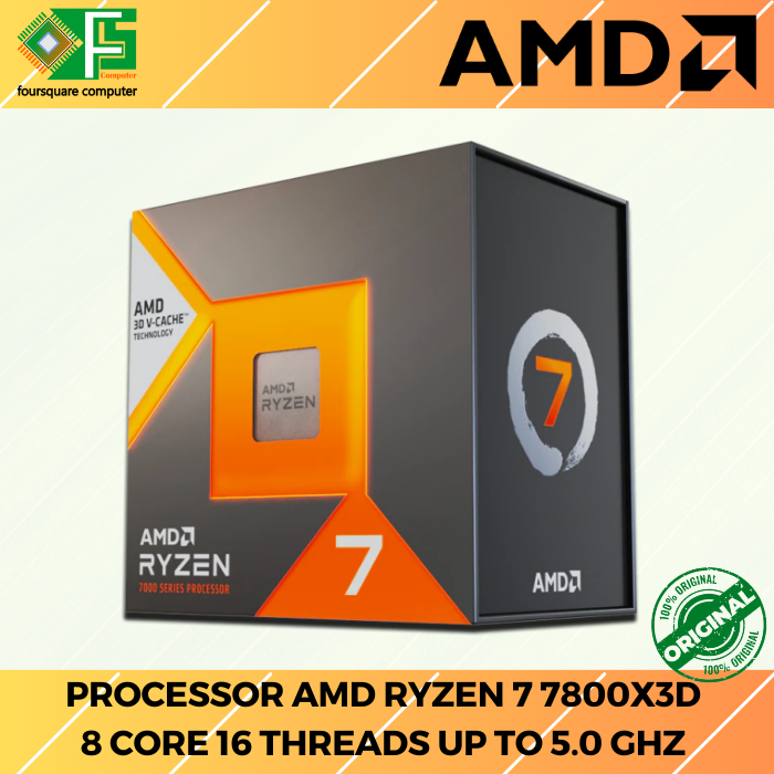 Jual Processor AMD Ryzen 7 7800X3D Gaming Processor 8 Core 16 Threads ...