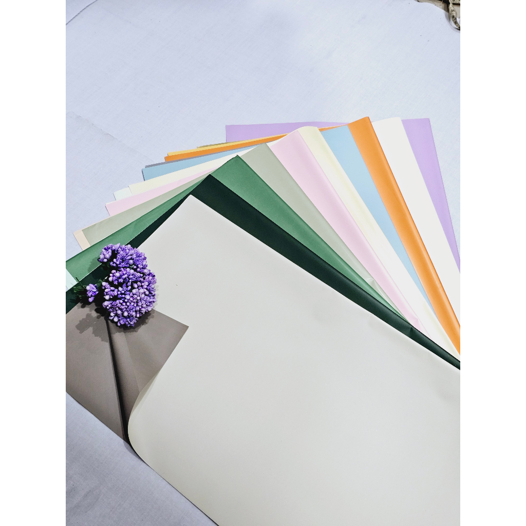 Jual Kertas Bunga Cellophane Dua Warna Flower Wrapping Paper Bi Color Warna Kertas Buket Bunga