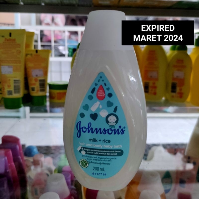 Jual Johnson's Baby Bath Milk + Rice 200ml Shopee Indonesia