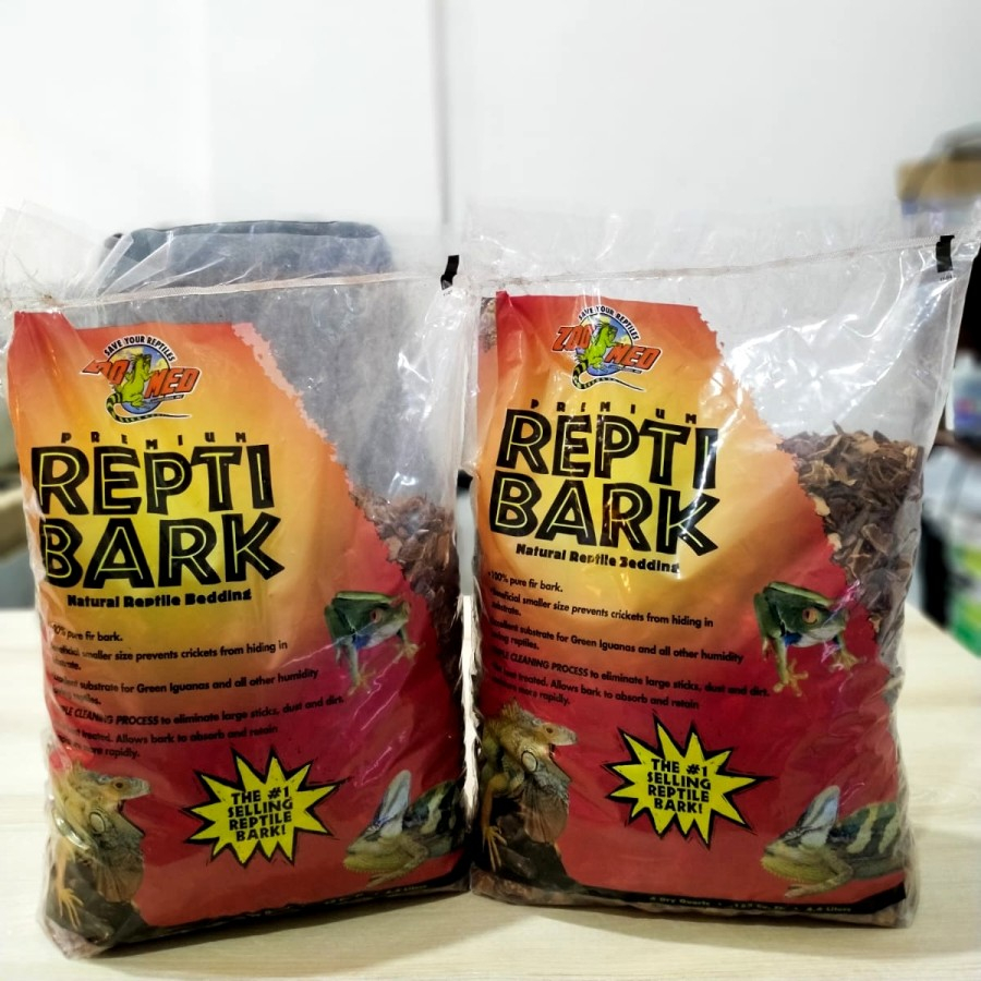 Jual Zoomed Repti Bark Bedding 4.4L Alas Kandang Reptil Iguana Biawak