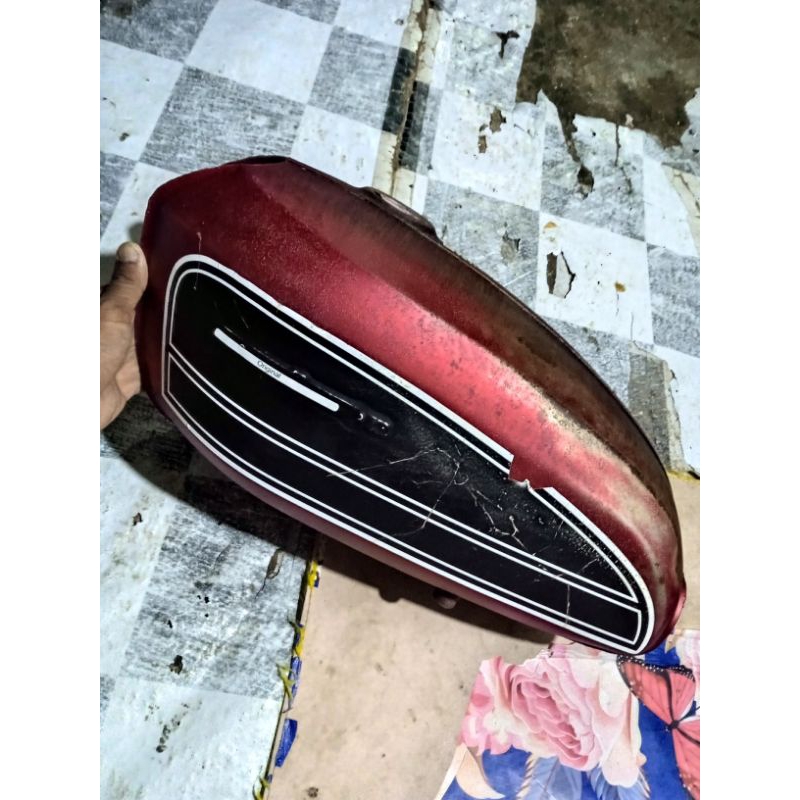Jual tangki Cb 125 merah pres sultan part mirip original bladusan ...