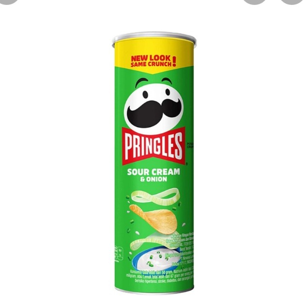 Jual Pringles Potato Crisps Sour Cream & Onion 102 gr Shopee Indonesia