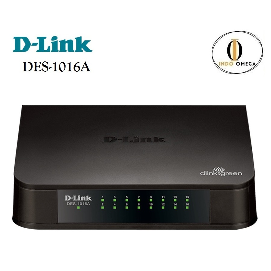 Jual D-LINK Des-1016A 16-Port Fast Ethernet Unmanaged Desktop Switch ...