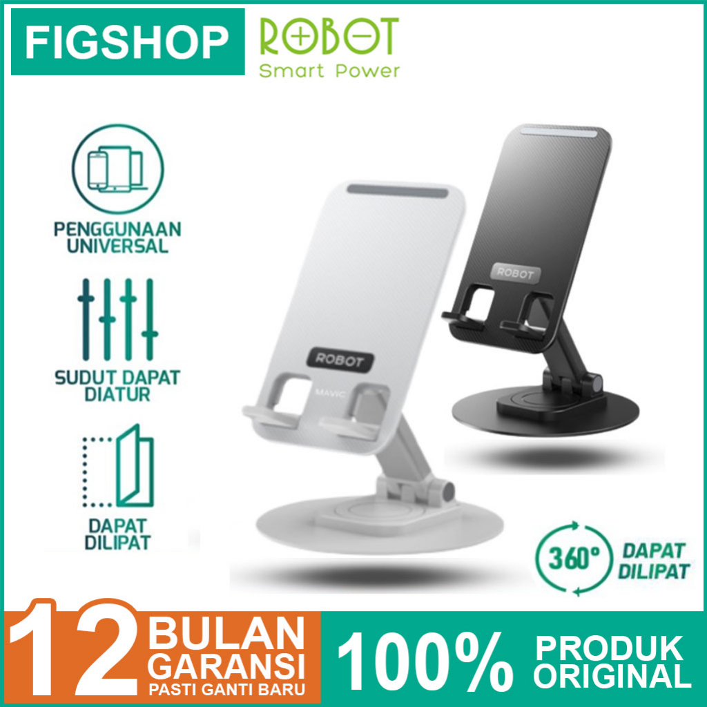 Jual Stand Holder Universal ROBOT RTUS09 Smartphone, Tablet Adjustable