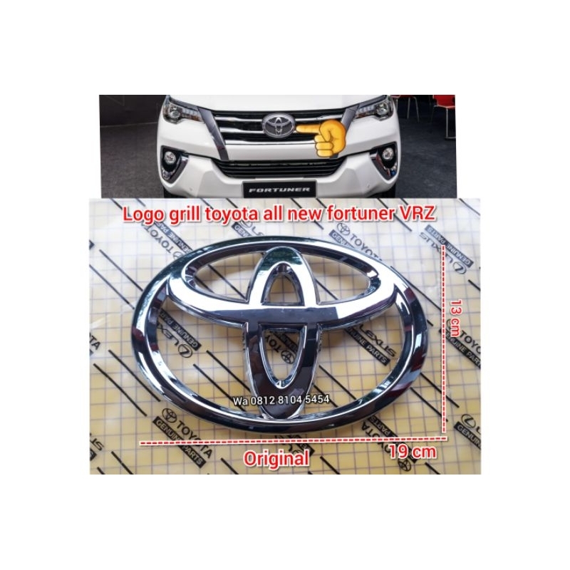 Jual Logo Gril Fortuner Hilux Lambang Emblem Toyota Fortuner Original Up Shopee Indonesia