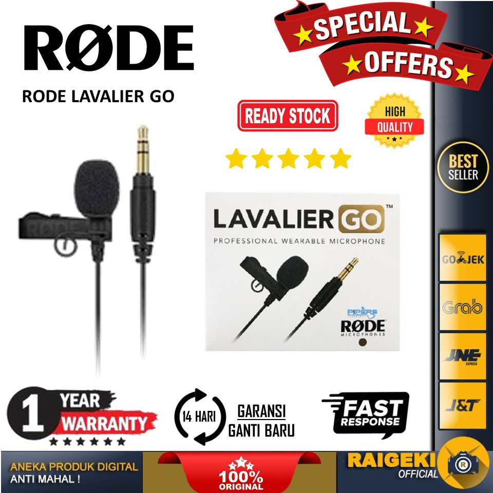 Jual Rode Lavalier GO Professional-grade Wearable Microphone | Shopee ...