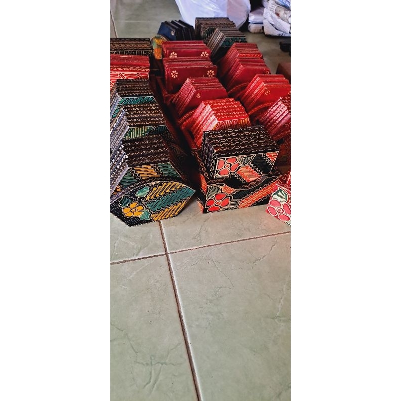 Jual Tatakan Gelas Satu Set Tatakan Gelas Kayu Batik Alas Gelas Shopee Indonesia 6485