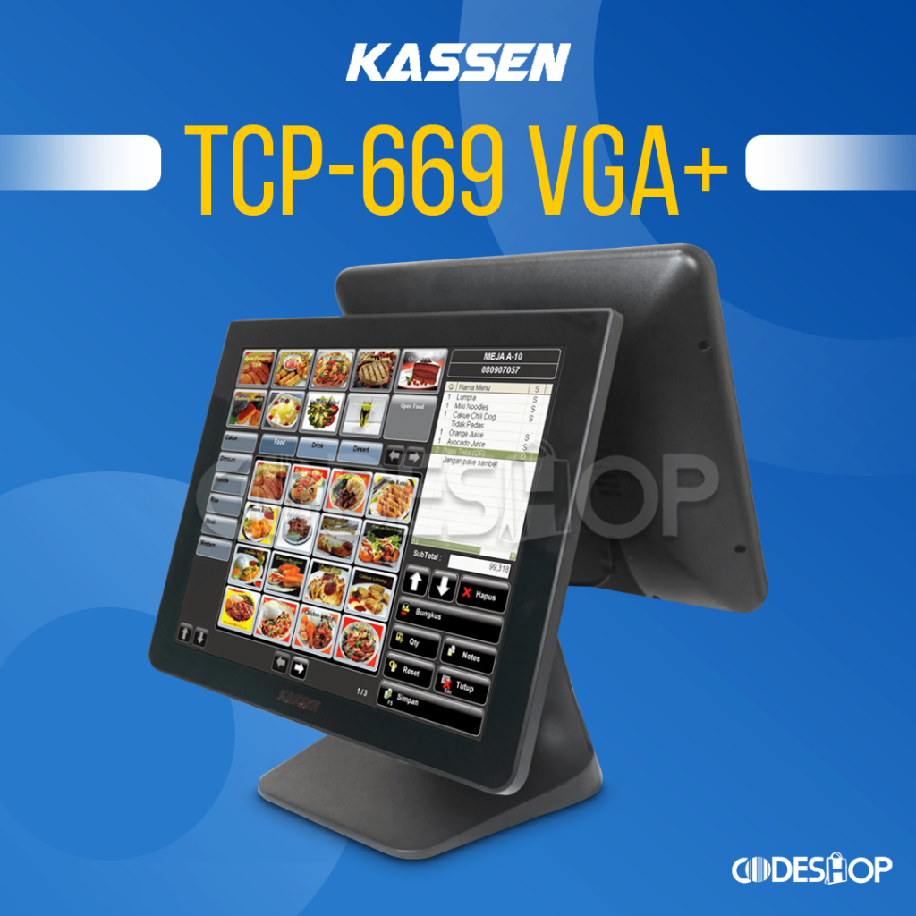 Jual Mesin Kasir Kassen Tcp All In One Pos System Dual Display With